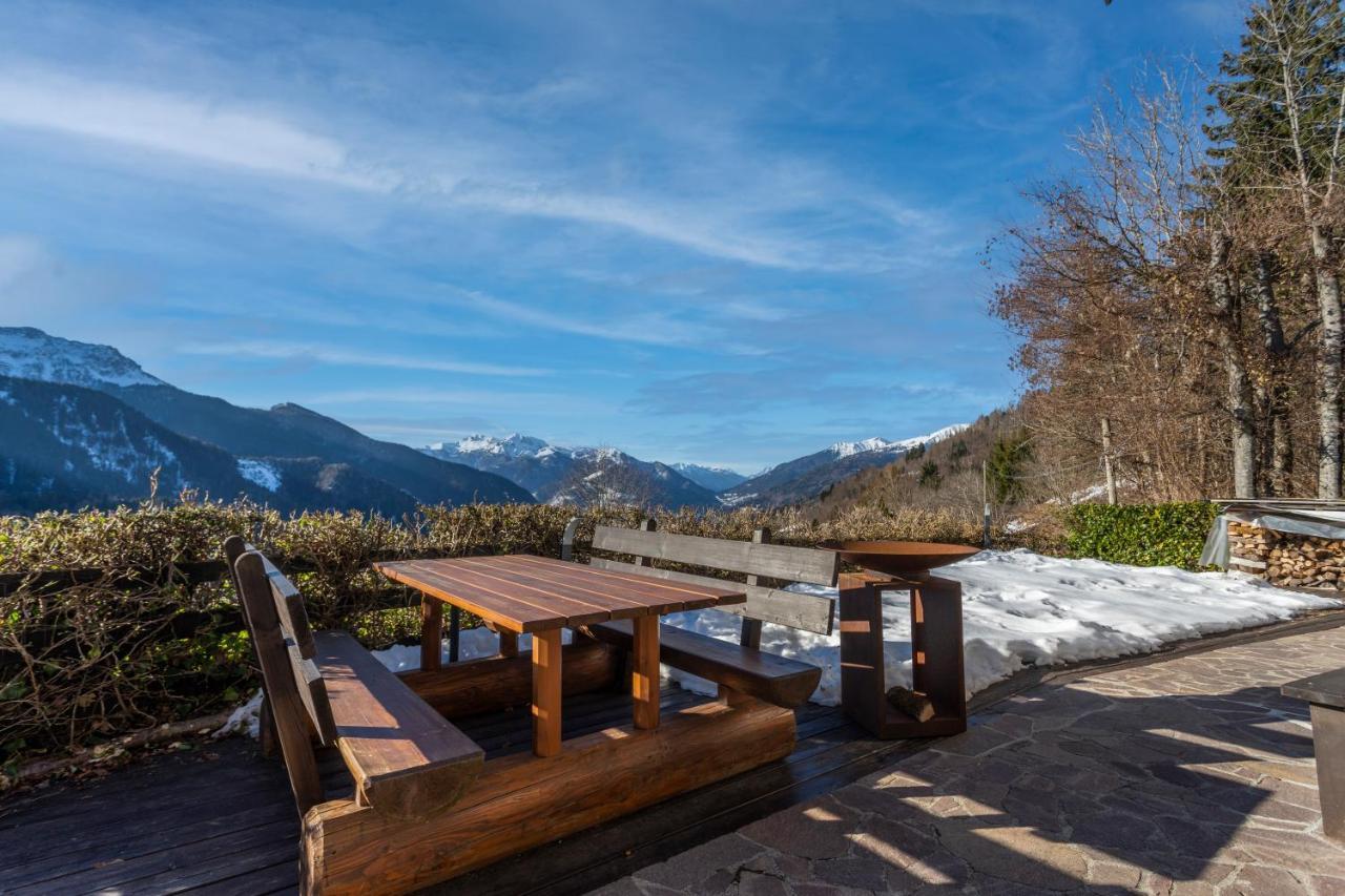 Panoramic House Carnia - Mountain View Apt With Parking And Terraces Villa Ligosullo ภายนอก รูปภาพ